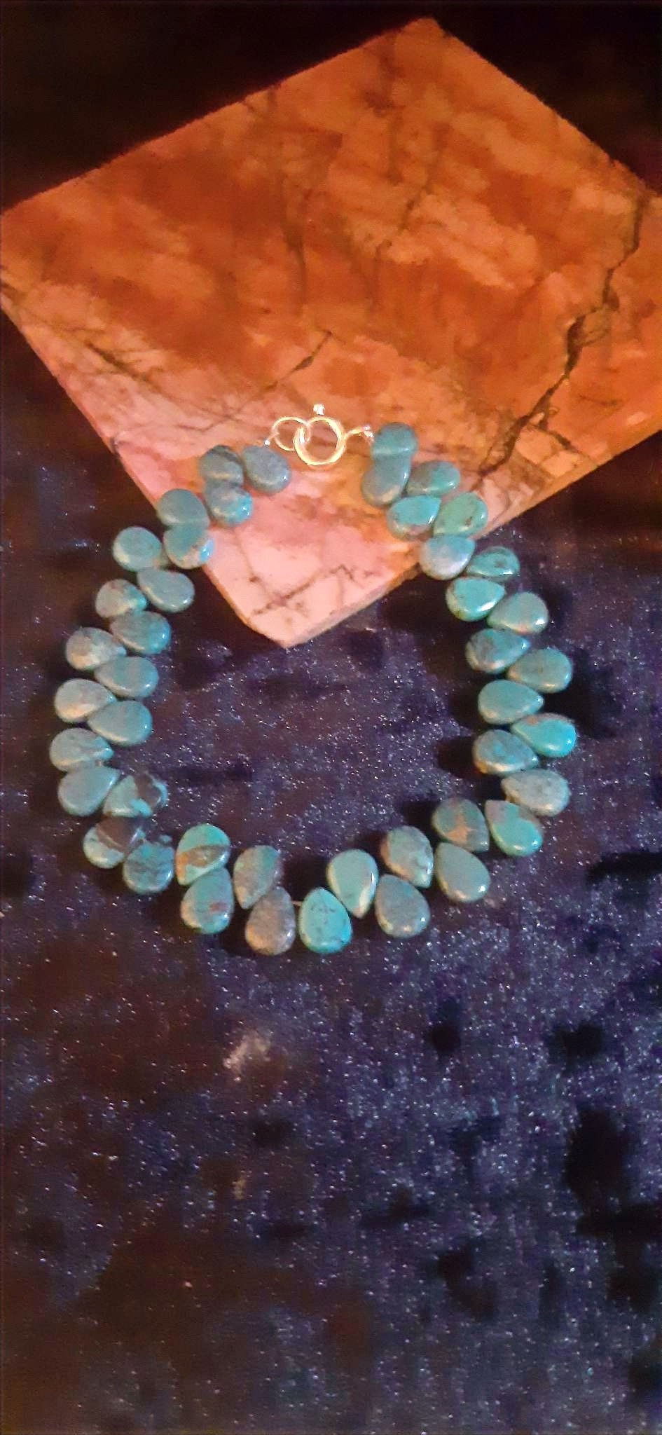 Miniaturebillede: Tibetansk Turkis armbånd