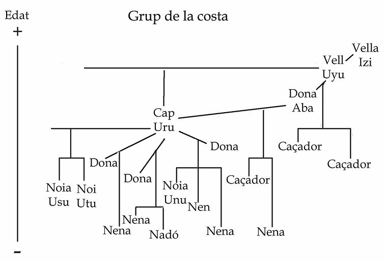 Árbol genealógico del grupo de neandertales de la costa