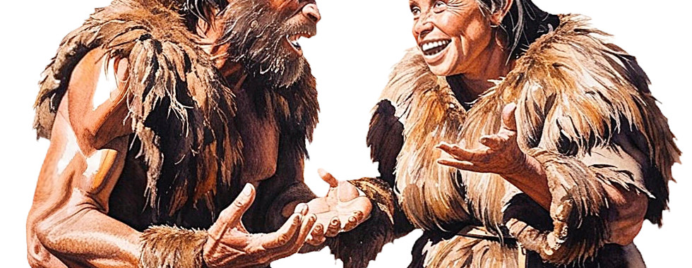 Neandertals xerrant i gesticulant