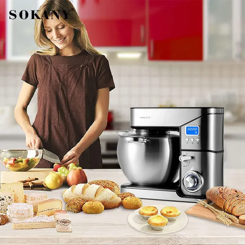 Thumbnail: SOKANY 623E Kneading Machine LCD Digital Hands-Free Baking Efficiency.