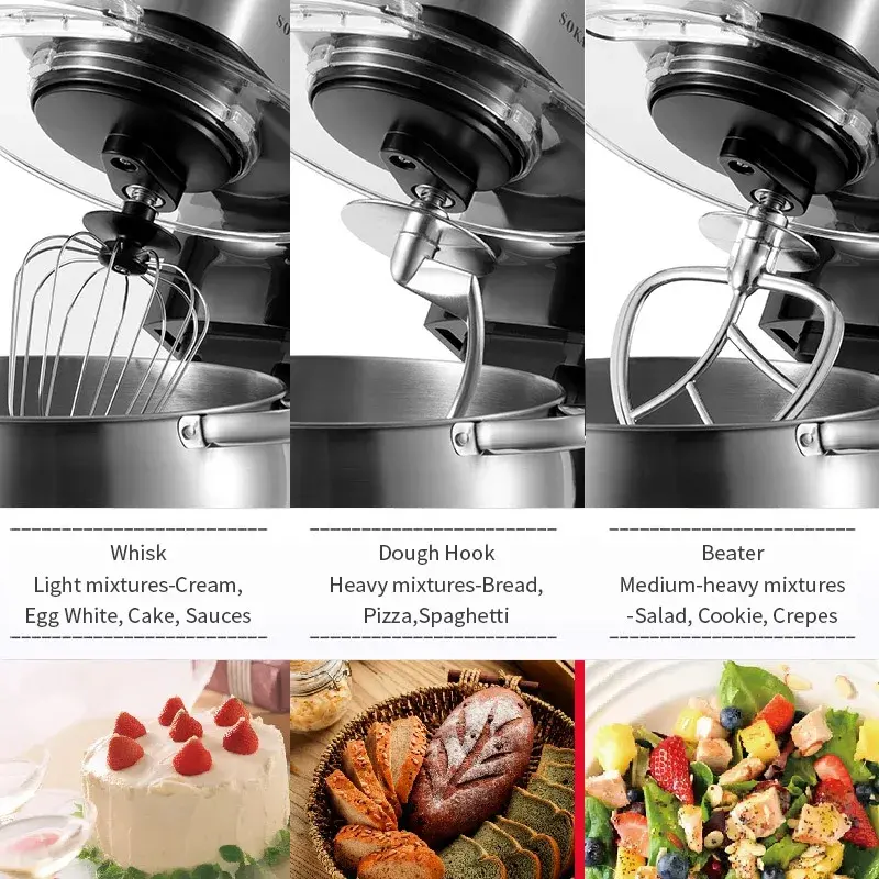 Thumbnail: SOKANY 623E Kneading Machine LCD Digital Hands-Free Baking Efficiency.