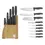Thumbnail: Berlinger Haus 10-Piece Stainless Steel Knife Set with Bamboo Stand –Anthracite