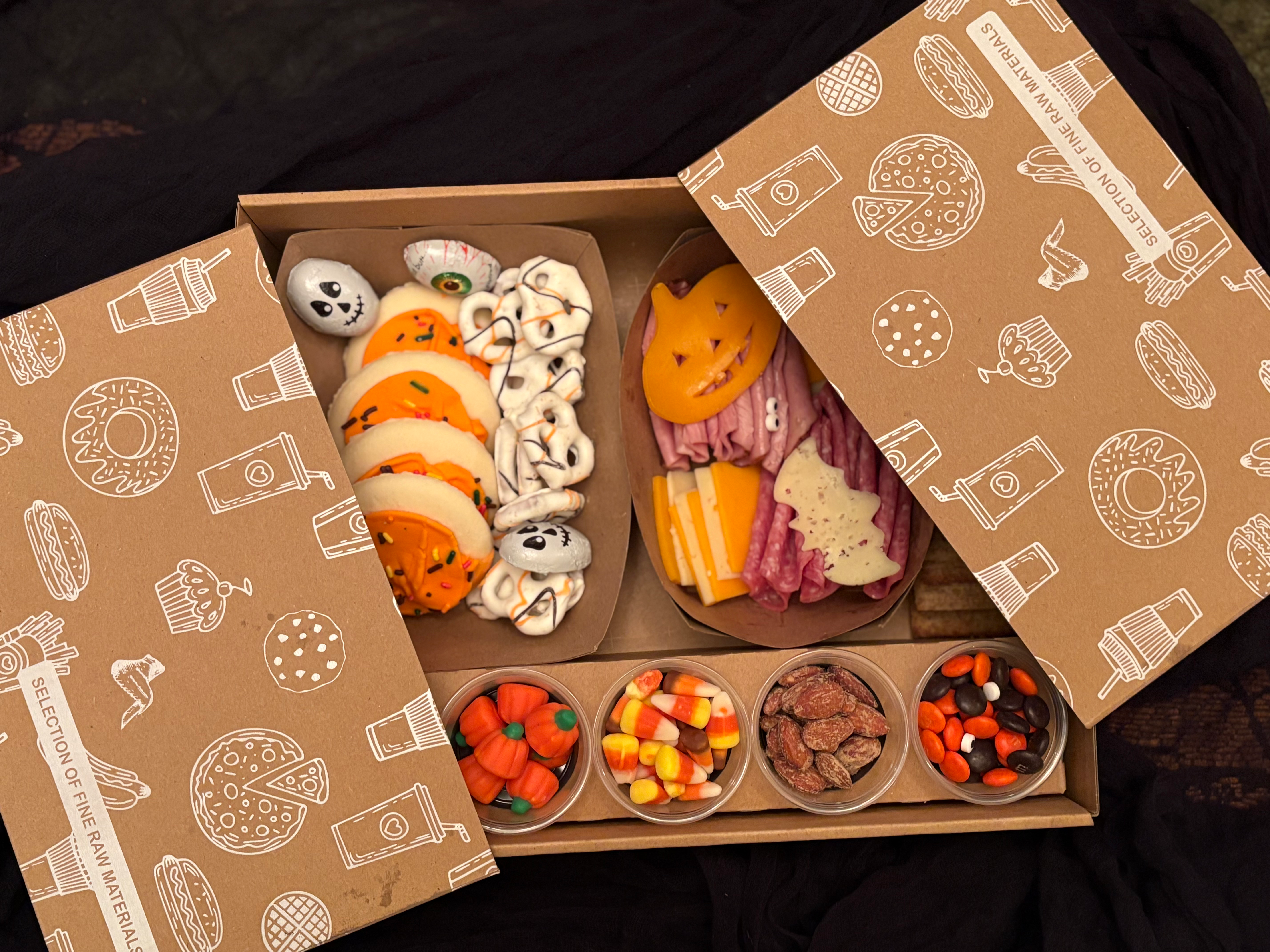 Arranged Food and Objects