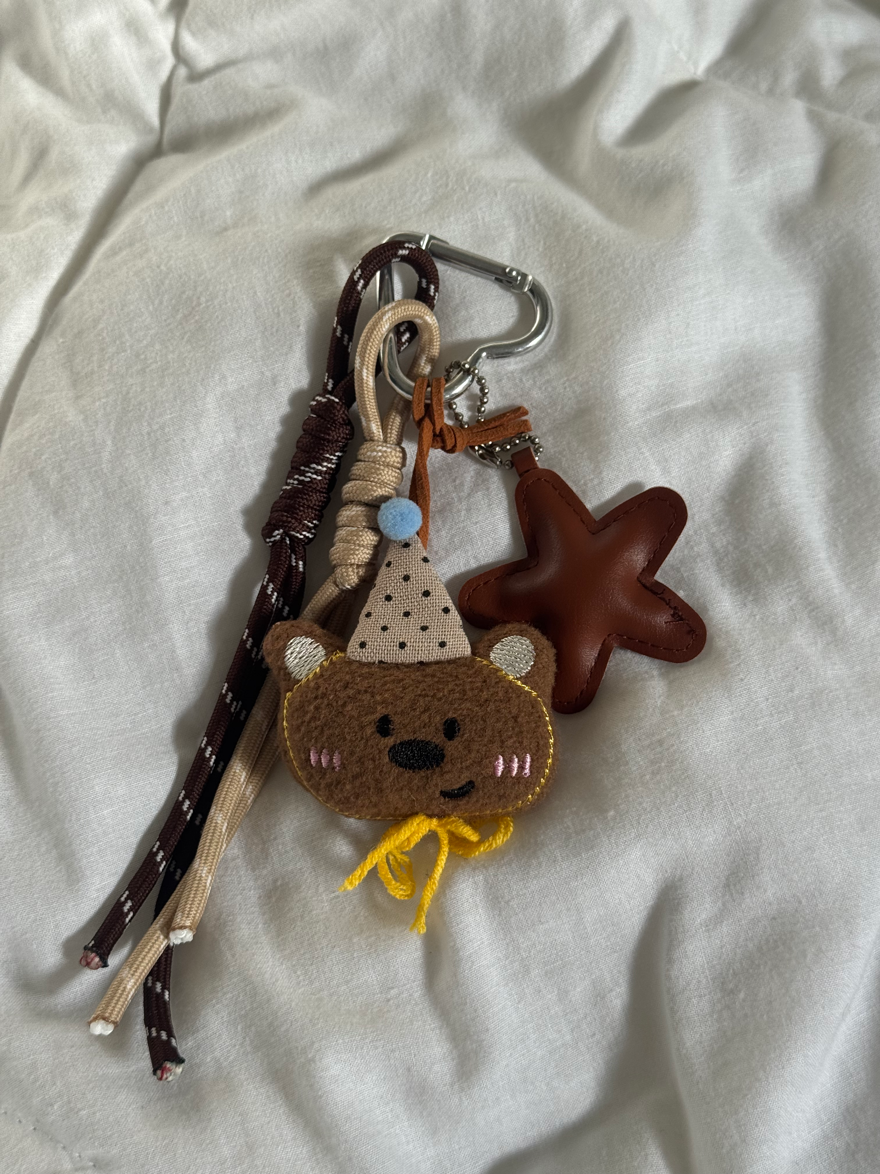 cookie dough plushie keychain