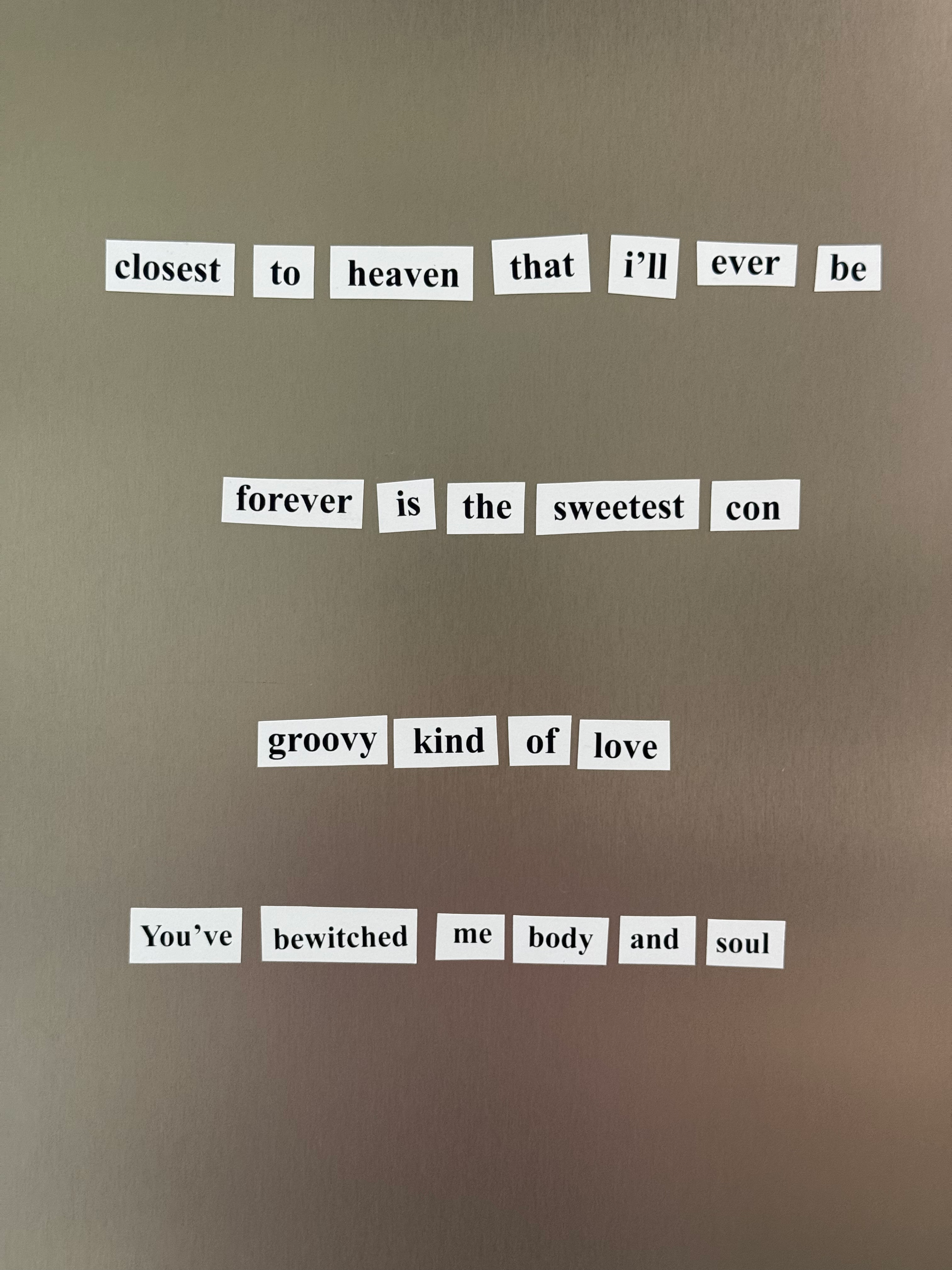 fridge poems