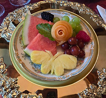 Beautiful plate of fruit