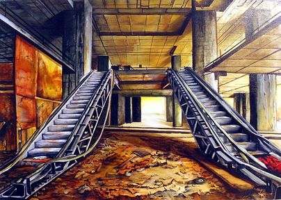 Prix cassés - Tableau urbex- Bellule Art