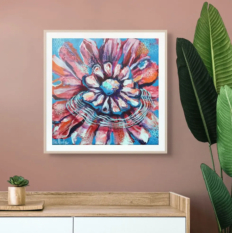 Miniature : Tirage d'art sur papier fine art format M du tableau original "SF4" par Bellule Art