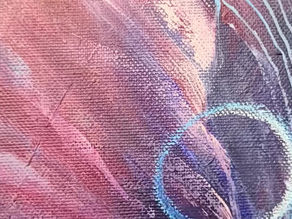 Découvrez mon dernier tableau femme fleurs "Chrysalis"