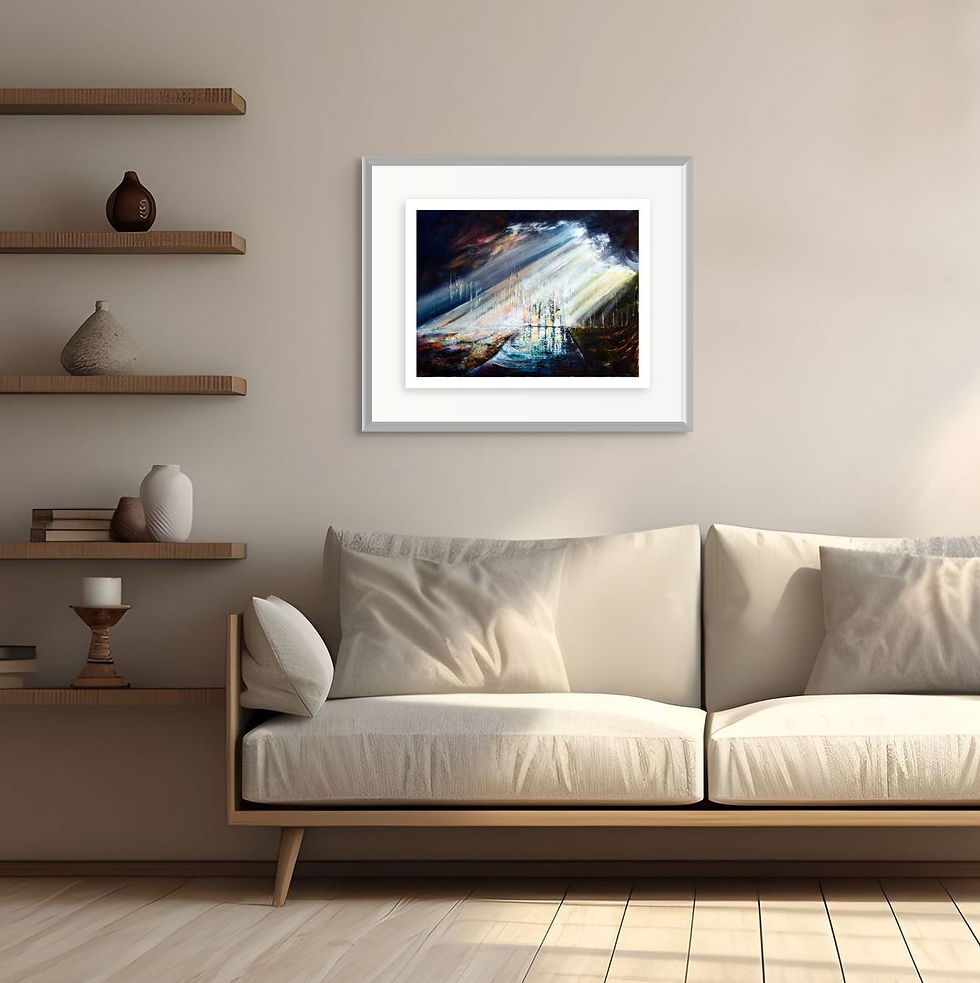 Miniature : Tirage d'art sur papier fine art format S du tableau original "Castle" par Bellule Art