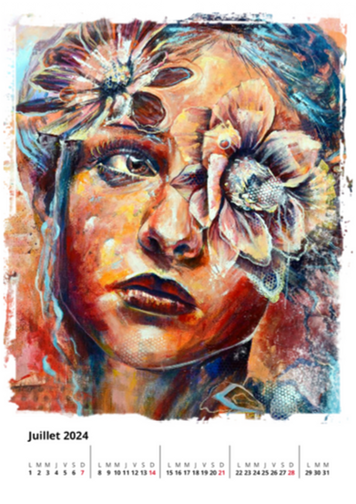 Calendrier Bellule Art 2024 - page juillet