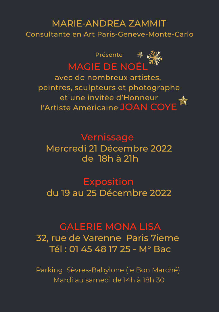 Exposition galerie mona lisa