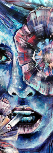 Portrait peinture - Bellule Art - Anémone