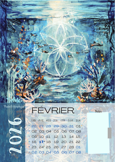 Page Février Calendrier Bellule Art 2026