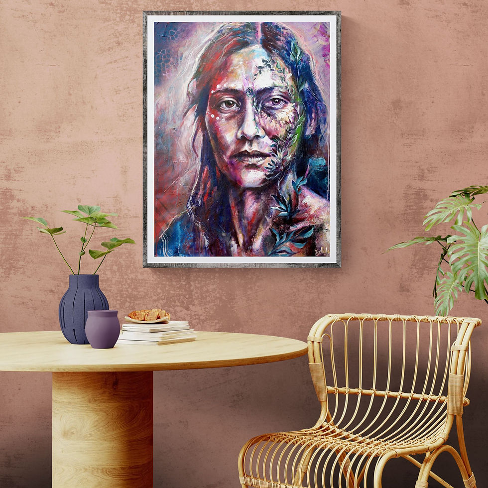 Edition limitée. Tirage d'art sur papier fine art. Eclosion d'Être. Bellule Art. 70x100cm