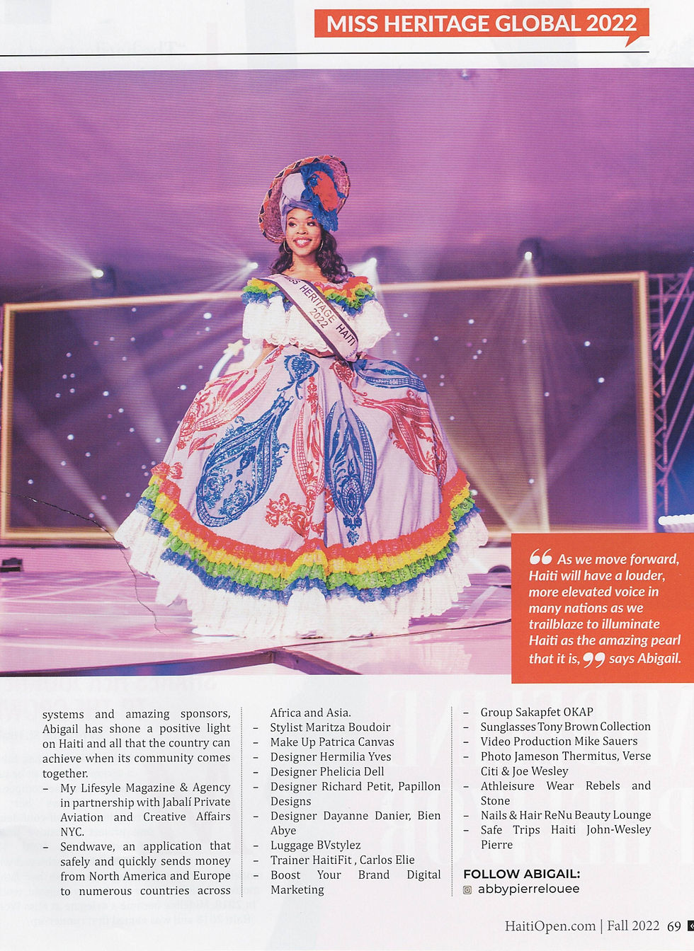 Get to Know Abigail Pierre-Louis, Miss Heritage Global 2022