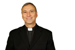 Happy priest customer after using The Mom’s Helper LLC for safe, reliable church group transportation in Dallas–Fort Worth