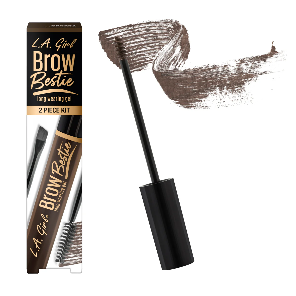 Brow Bestie Dark - Soft Brown 2 Piece Kit- L.A. Girl