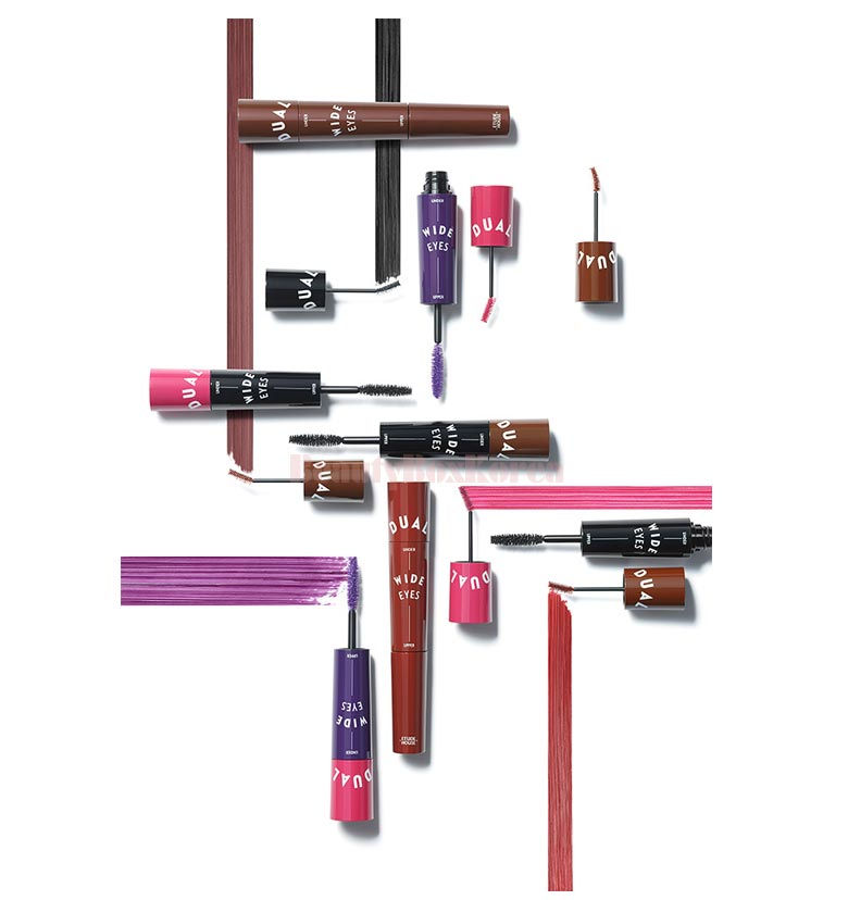 Thumbnail: [Etude house] DUAL WIDE EYES MASCARA #3  Rose Brown x Rose Brown