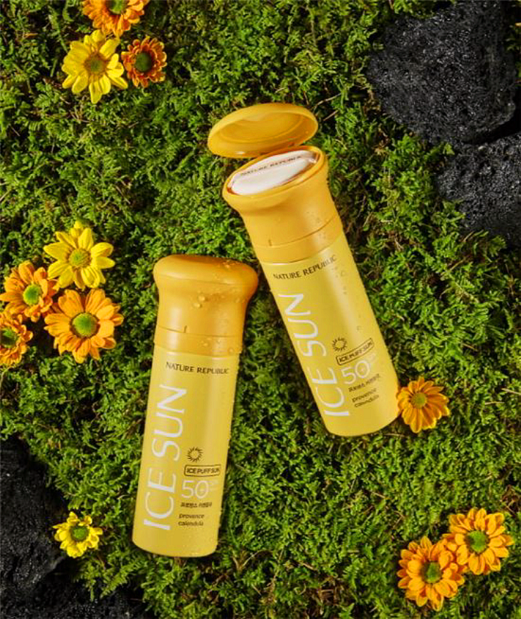 Thumbnail: [Nature republic] PROVENCE CALENDULA ICE PUFF SUN SPF50+ PA+++