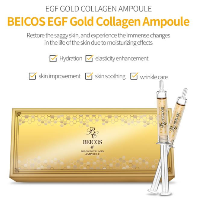 Thumbnail: [Beicos] EGF GOLD COLLAGEN AMPOULE (Whole sale only)