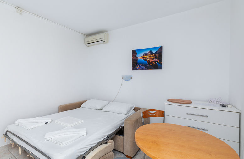 Interior detail of living room furniture in Apartment 1 on the Omiš Riviera.