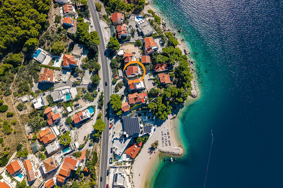 Aerial View of Property and Beaches – Medići