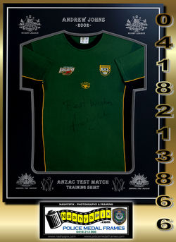 ANDREW JOHNS 2002 ANZAC DAY TEST TRAING SHIRT 1-10-2025