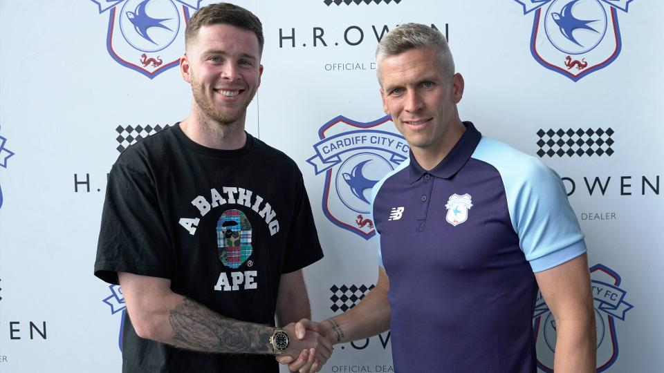 Jack Simpson with Steve Morison.