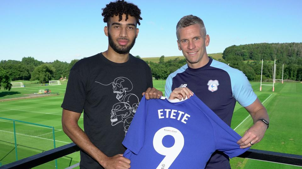 Kion Etete with Steve Morison.