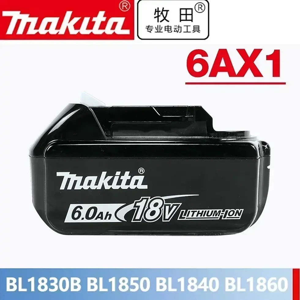 Miniaturbild: 18 V Original-Makita-Akku, wiederaufladbarer Werkzeugakku mit LED-Anzeige für E
