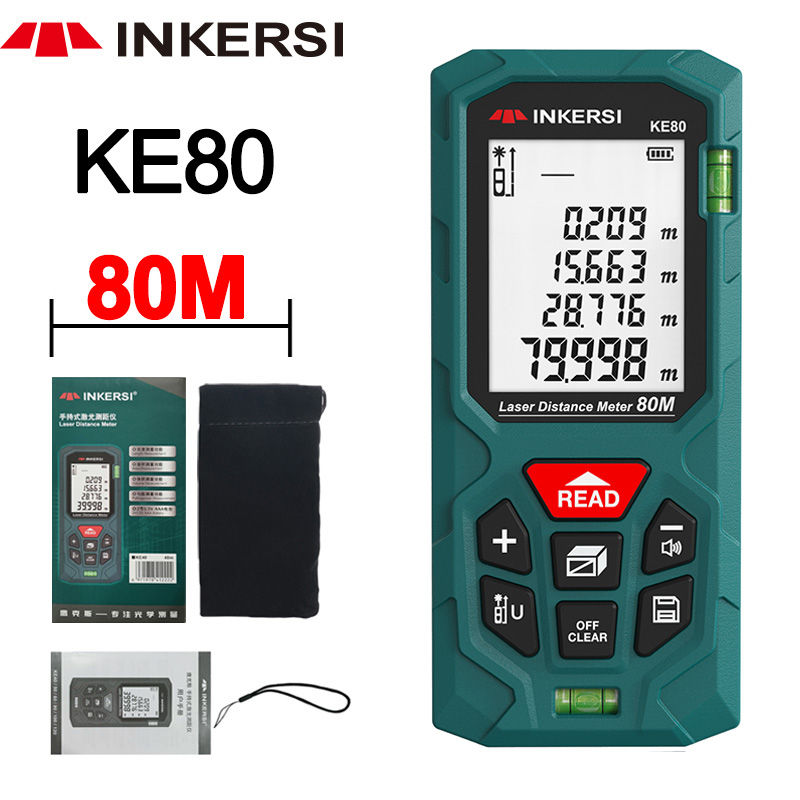 Miniaturbild: INKERSI Laser-Entfernungsmesser, digitales Maßband, 40 m/70 m/120 m, hochpräzi