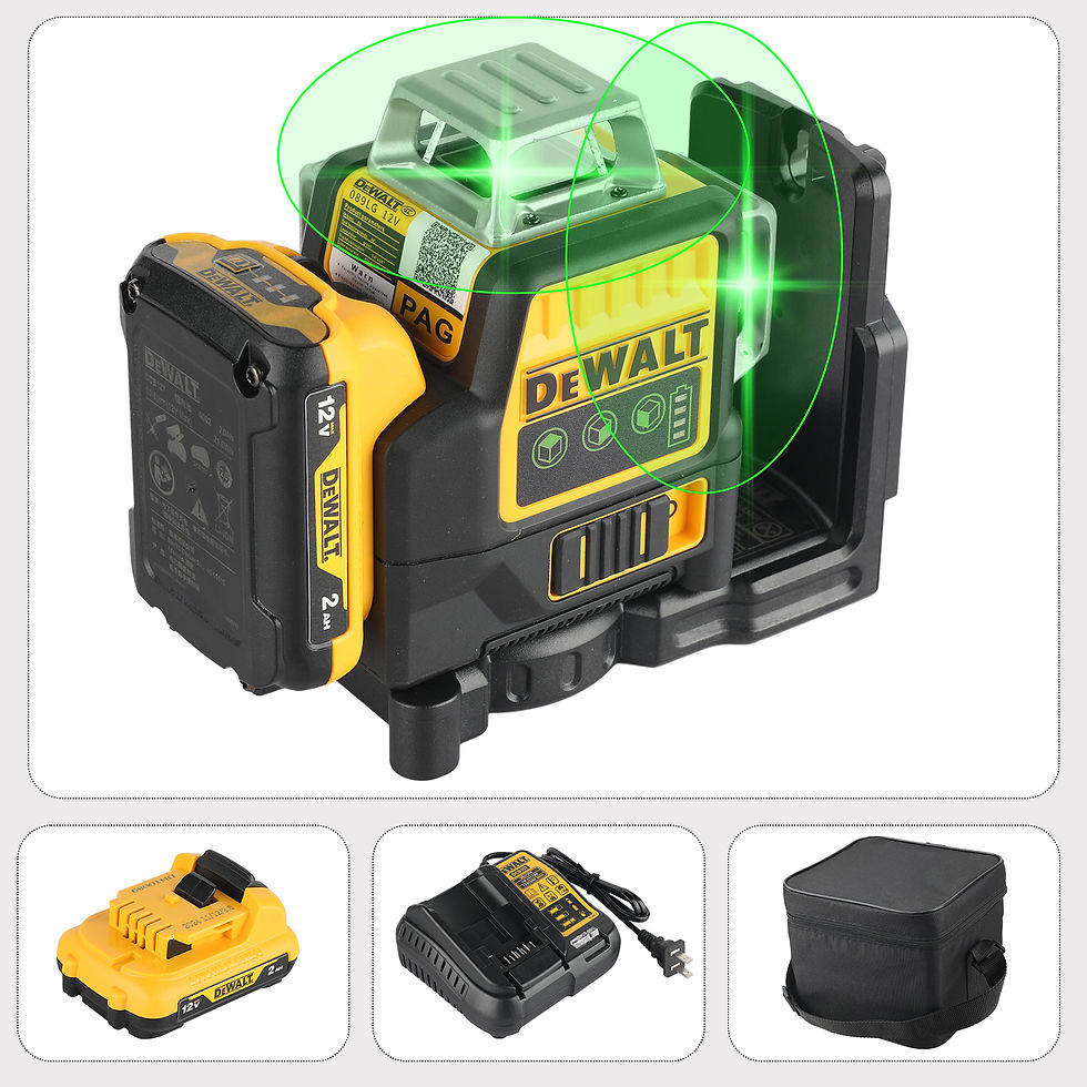 Miniaturbild: DeWalt DW089LG 12 - Line 3 - Side 360° All - Around Green - Light Laser Level f