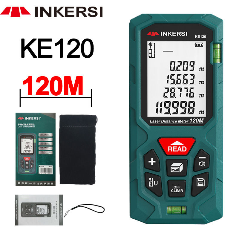 Miniaturbild: INKERSI Laser-Entfernungsmesser, digitales Maßband, 40 m/70 m/120 m, hochpräzi