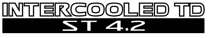 Intercooled TD ST.42 Performance Vinyl Decal Sticker 55
