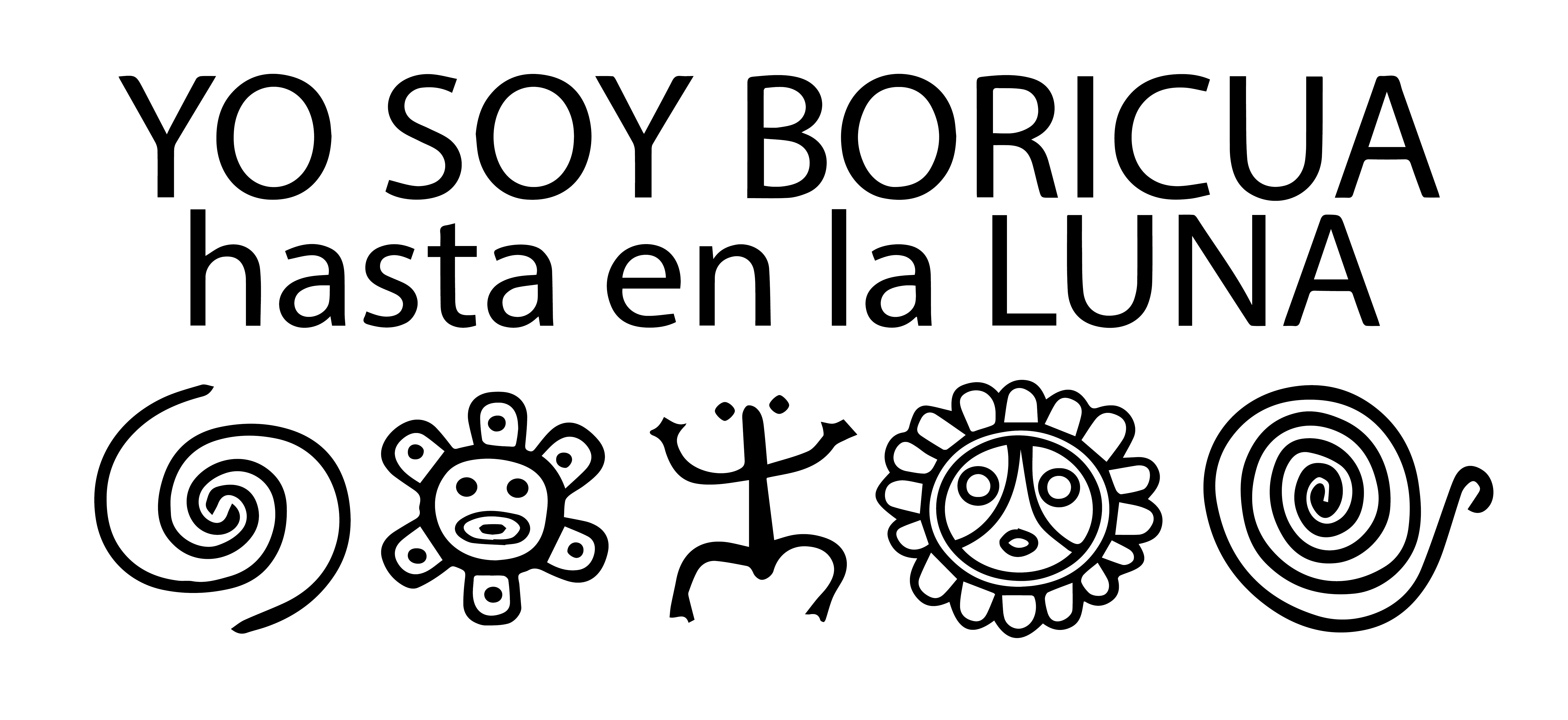 Yo Soy Boricua Hasta en la Luna Taino Decal Sticker