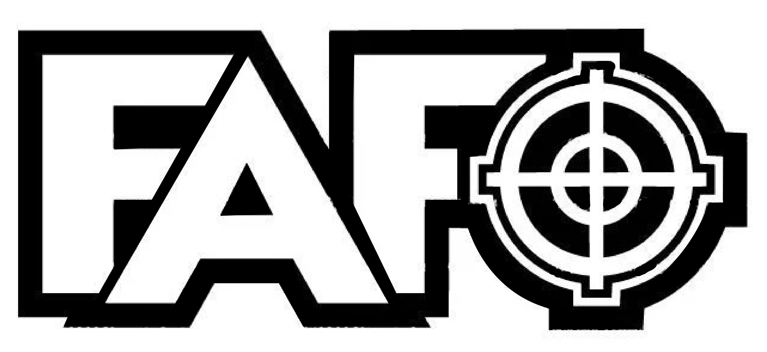 FAFO Fuck Around and find Out 2nd Amendment Gun Site Vinyl Decal Sticker 40