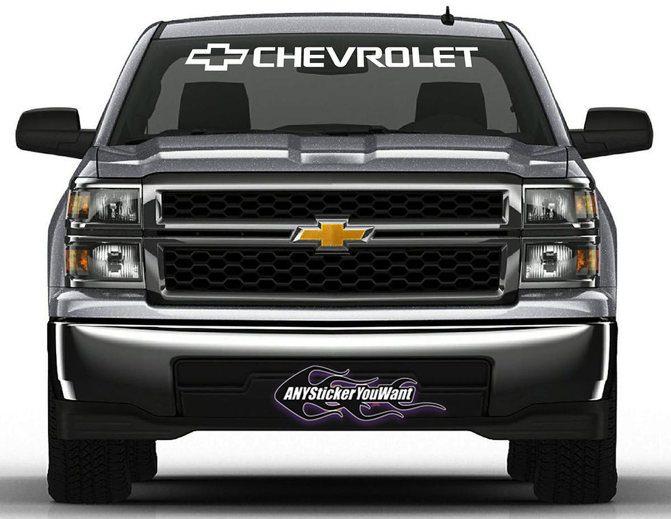 Chevrolet Windshield Vinyl Decal Sticker 5
