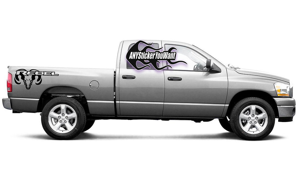 Dodge Ram 1500 2500 3500 Rebel Truck Bed Racing Stripe Decal Sticker 5