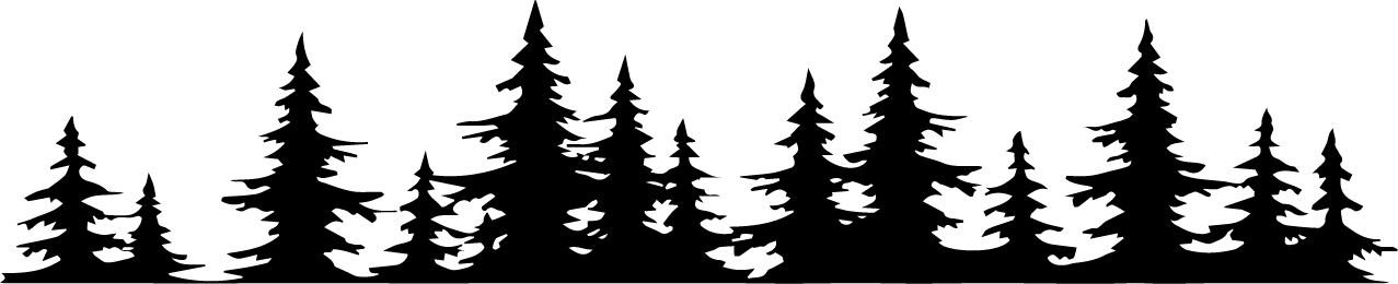 Thin Tree Forest scene Decal Sticker 1