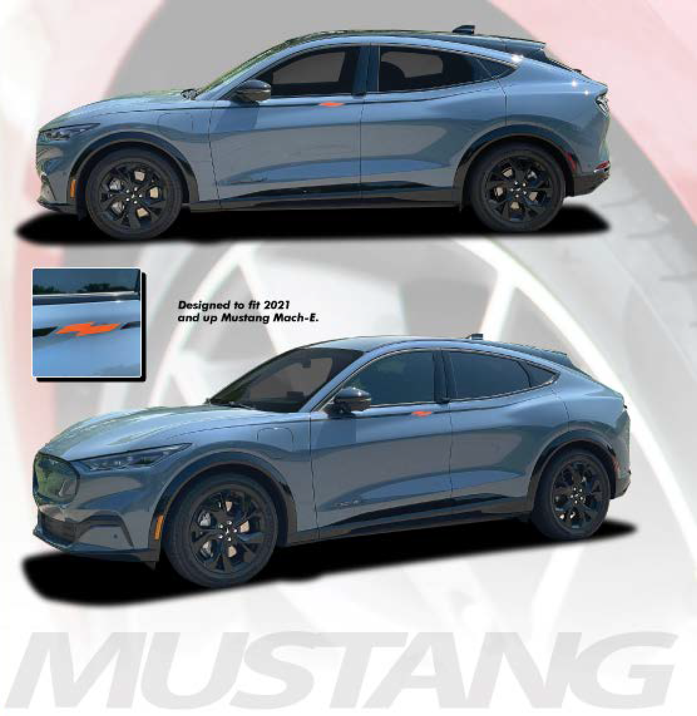 Ford Mustang HIGH VOLTAGE 2 Vinyl Decal Sticker