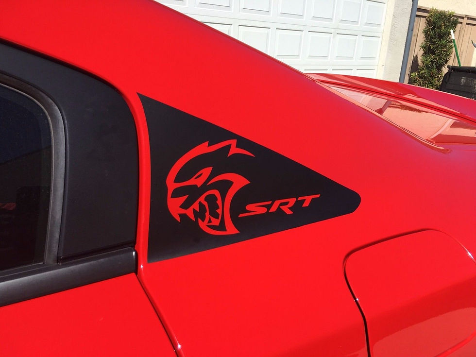 Dodge Challenger Charger SRT Hellcat Pillar Vinyl Decal Stickers 68