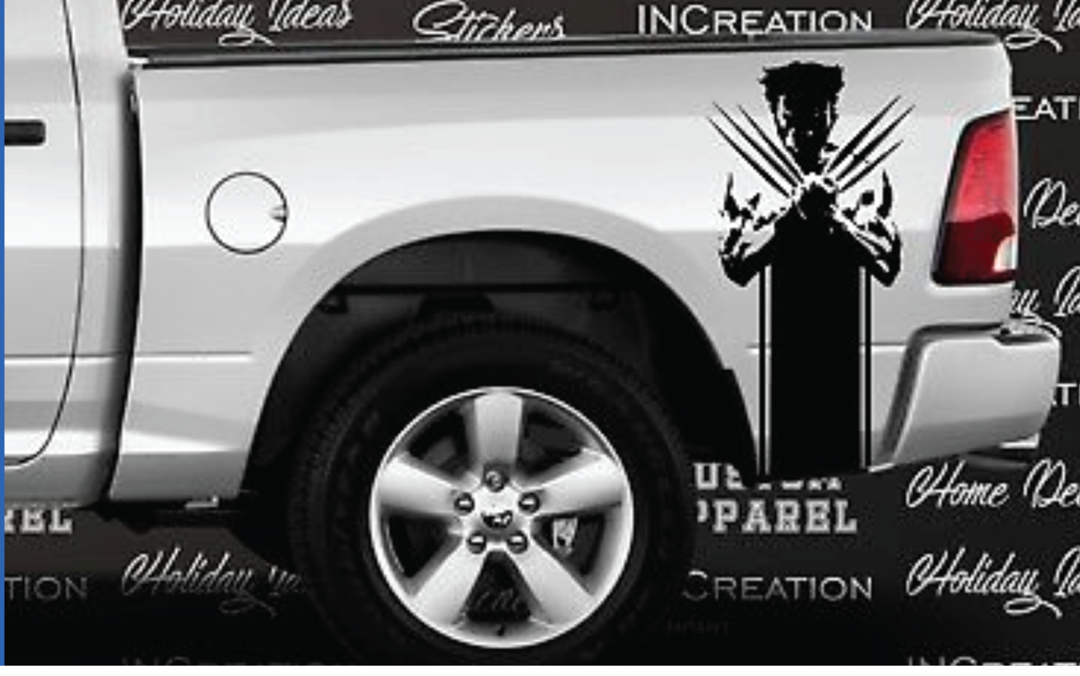 Universal Wolverine Truck Bed Stripes Vinyl Decal Sticker 150