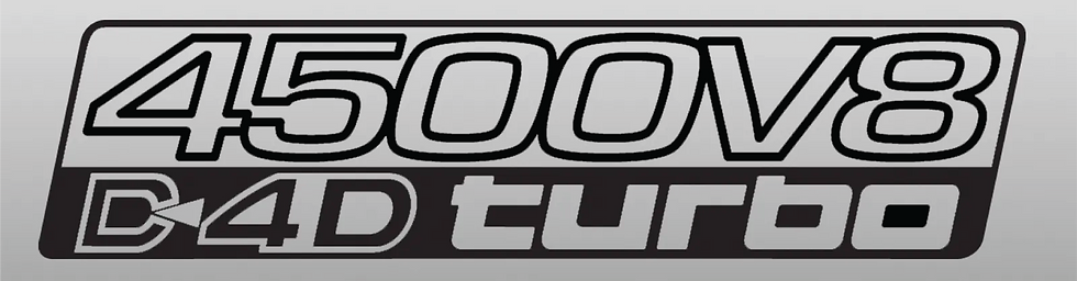 4500 V8 D-4D TURBO Vinyl Decal Sticker