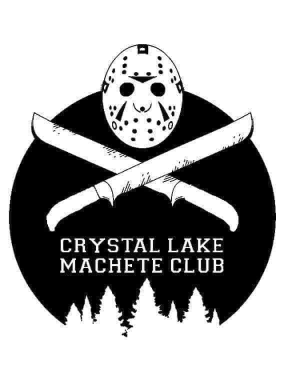 Crystal Lake Machete Club Decal Sticker