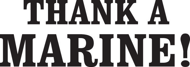 Thank a Marine Vinyl Decal Sticker