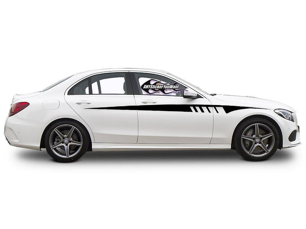 Universal Mercedes Benz Body Stripe Vinyl Decal Sticker 75