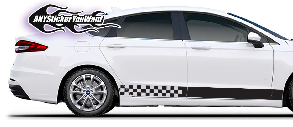 Ford Fusion Rocker Panel Stripe 2 Sticker Decal