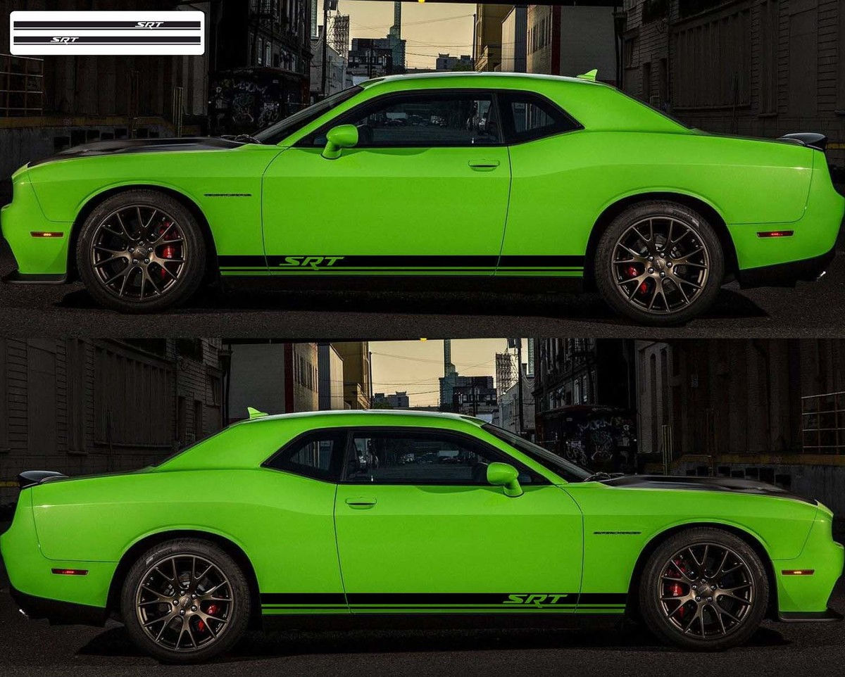 Dodge Charger Challenger SRT Rocker Panel Stripe Vinyl Decal Sticker 57