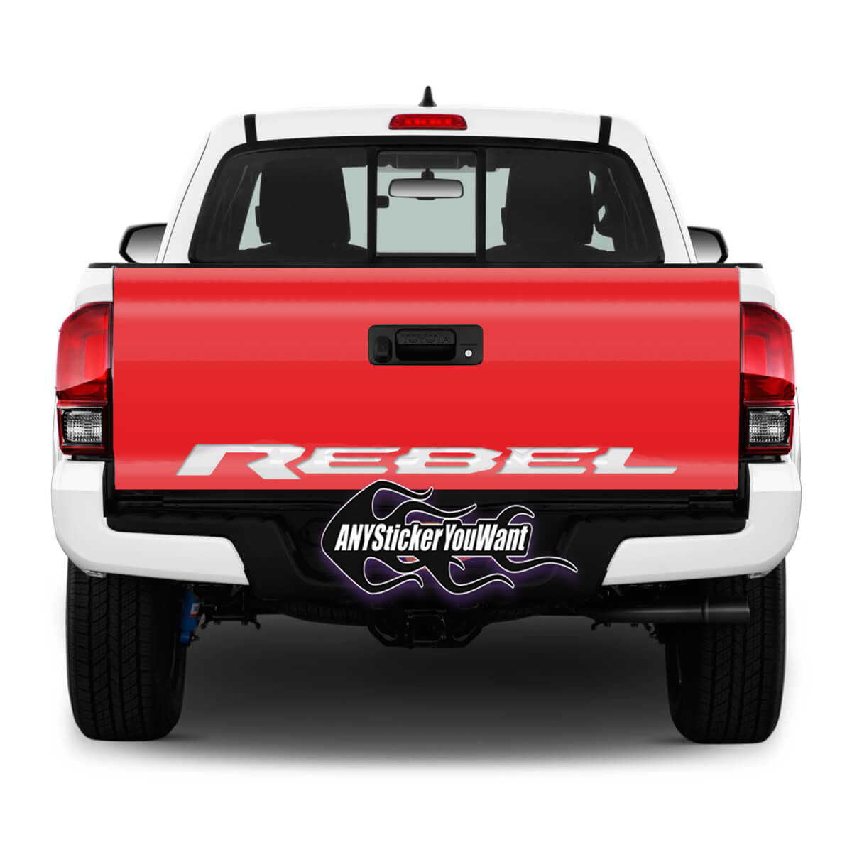 Dodge Rebel Wording Decal Sticker